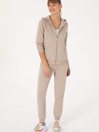 شلوار راحتی زنانه طوسی یو اس پولو