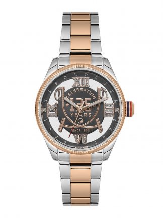 ساعت مچی زنانه صورتی طلایی یو اس پولو