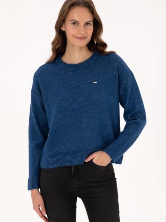 پلیور زنانه سرمه ای یو اس پولو