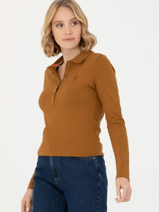 سویشرت زنانه نارگیلی یو اس پولو