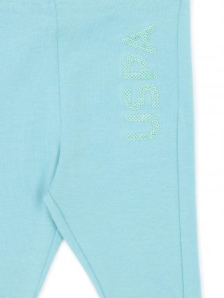 شلوار راحتی نوزاد دختر نعنایی یو اس پولو