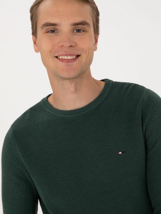 پلیور مردانه سبز تیره یو اس پولو