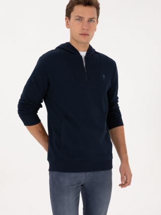 هودی مردانه سرمه ای یو اس پولو