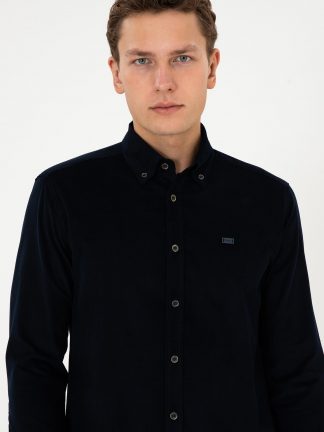 پیراهن مردانه سرمه ای یو اس پولو