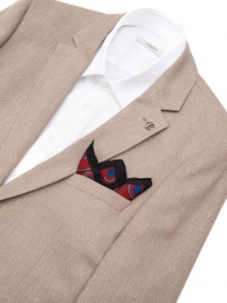 دستمال جیبی مردانه آجری کاشارل