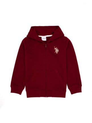 سویشرت پسرانه زرشکی یو اس پولو