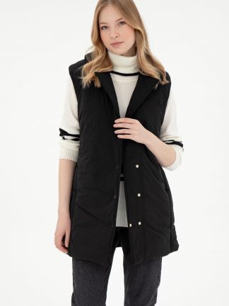 جلیقه زنانه مشکی یو اس پولو