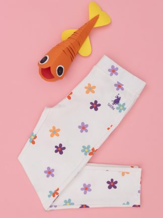 شلوار راحتی دخترانه بژ یو اس پولو