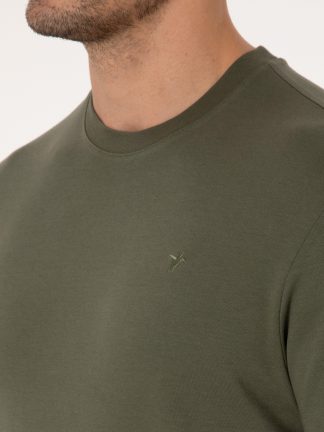 تی شرت مردانه خاکی روشن کاشارل