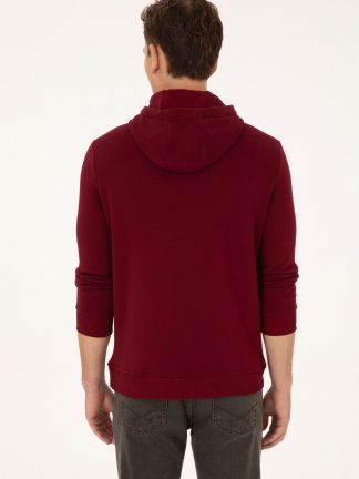 هودی مردانه زرشکی یو اس پولو