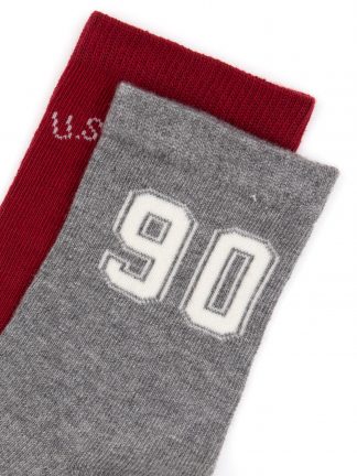 جوراب پسرانه خاکی ملانژ یو اس پولو