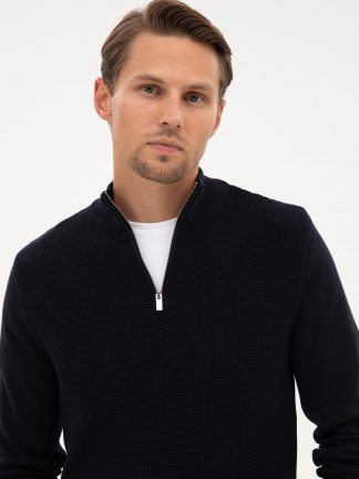 پلیور مردانه سرمه ای پیرکاردین