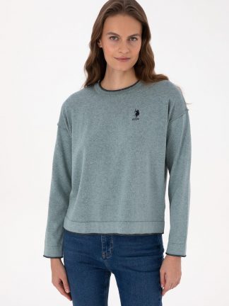 پلیور زنانه نعنایی یو اس پولو