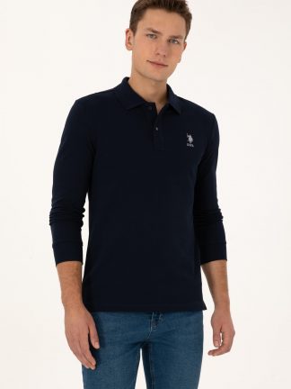 سویشرت مردانه سرمه ای یو اس پولو