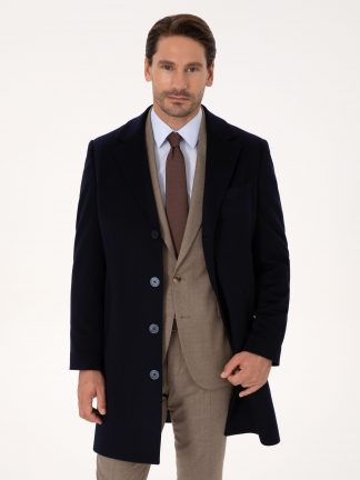 پالتو مردانه سرمه ای کاشارل