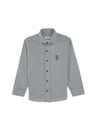 پیراهن پسرانه سبز تیره یو اس پولو