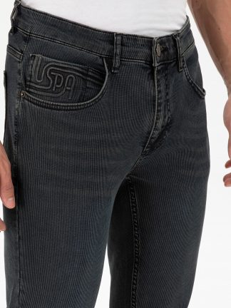 شلوار جین اسلیم فیت مردانه سبز یو اس پولو