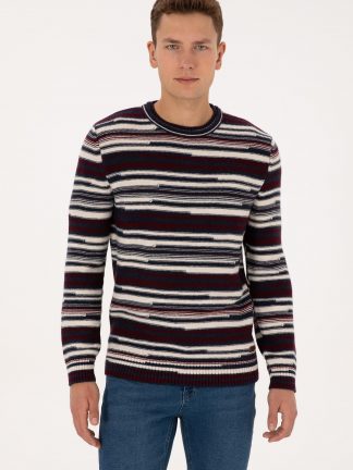 پلیور مردانه زرشکی یو اس پولو