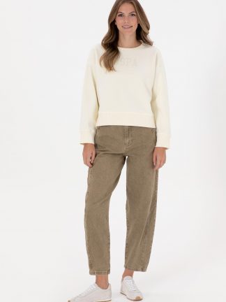 شلوار جین مام فیت زنانه یو اس پولو