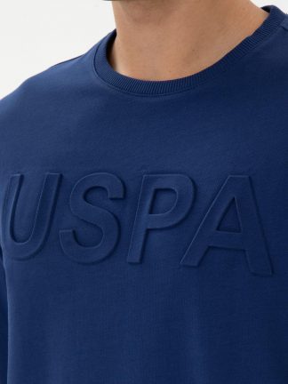 سویشرت مردانه نیلی یو اس پولو