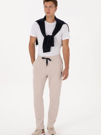 شلوار راحتی مردانه طوسی یو اس پولو