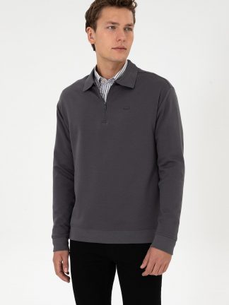 سویشرت مردانه خاکستری یو اس پولو