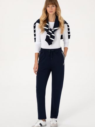 شلوار راحتی زنانه سرمه ای یو اس پولو