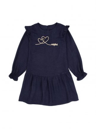 پیراهن دخترانه سرمه ای یو اس پولو