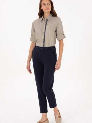 شومیز زنانه خاکی روشن یو اس پولو