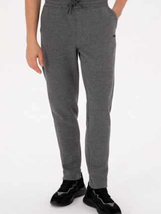 شلوار راحتی مردانه خاکستری تیره یو اس پولو