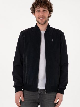 کت چرمی مردانه سرمه ای یو اس پولو