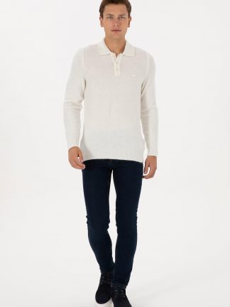 شلوار جین اسلیم فیت مردانه سبز یو اس پولو