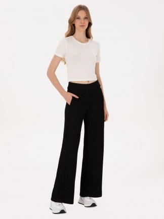 شلوار راحتی زنانه مشکی پیرکاردین