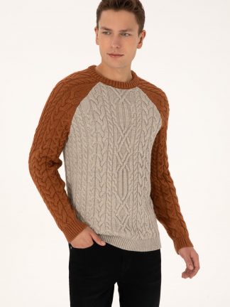 پلیور مردانه طوسی یو اس پولو