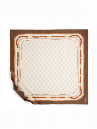 روسری و شال زنانه قهوه ای پیرکاردین