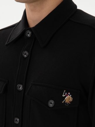 پیراهن مردانه مشکی یو اس پولو