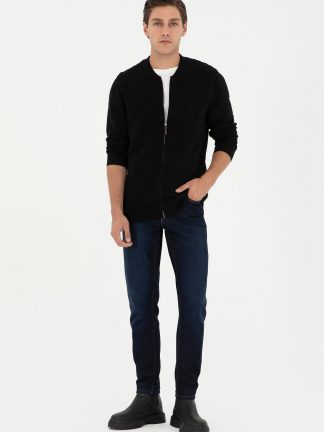 ژاکت مردانه مشکی یو اس پولو