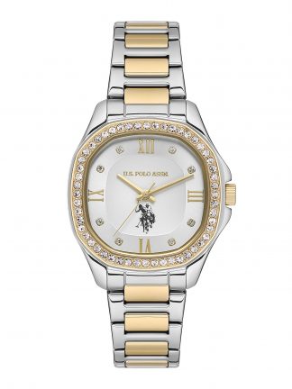 ساعت مچی زنانه طلایی یو اس پولو