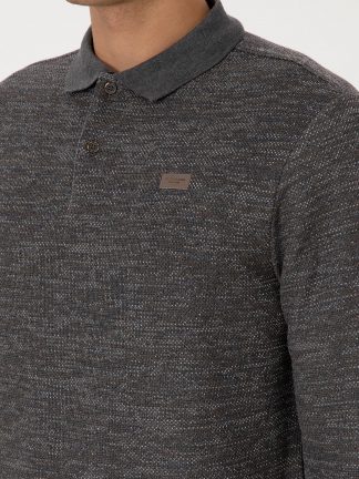 سویشرت مردانه خاکی ملانژ یو اس پولو