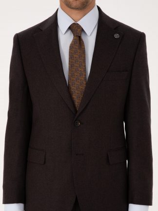 کت و شلوار مردانه قهوه ای پیرکاردین