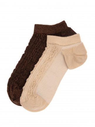 جوراب زنانه قهوه ای تیره پیرکاردین