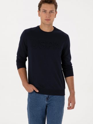 سویشرت مردانه سرمه ای یو اس پولو