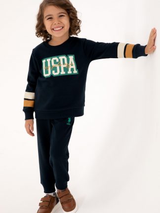 لباس راحتی پسرانه سرمه ای یو اس پولو