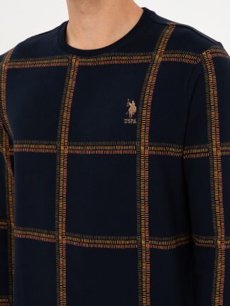 سویشرت مردانه سرمه ای یو اس پولو