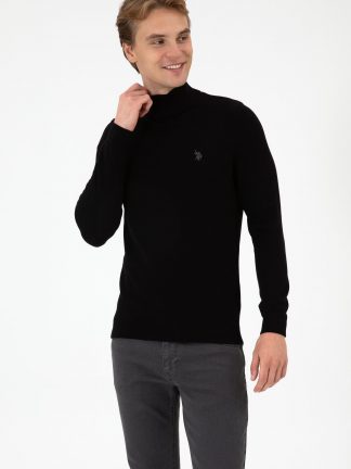 پلیور مردانه مشکی یو اس پولو