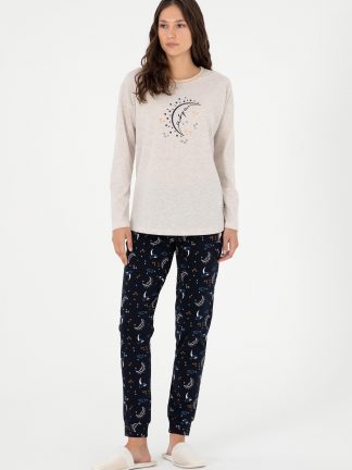 لباس راحتی زنانه بژ یو اس پولو