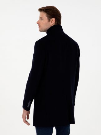 پالتو مردانه سرمه ای پیرکاردین