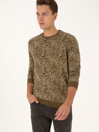 سویشرت مردانه خاکی روشن یو اس پولو