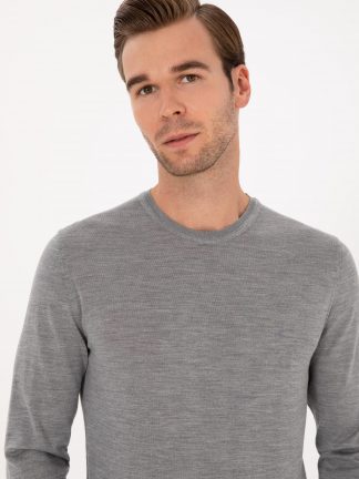 پلیور مردانه خاکستری کاشارل