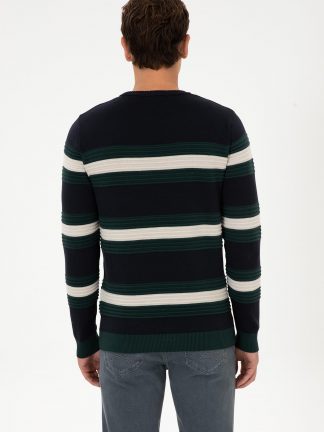 پلیور مردانه سرمه ای یو اس پولو